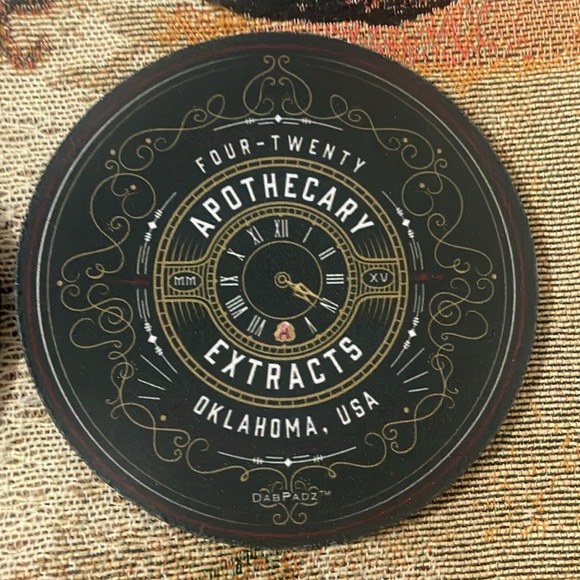 Lot of 11 APOTHECARY EXTRACTS 5” Coasters OKC Terps Ambrosia Alley Neoprene - Picture 6 of 9